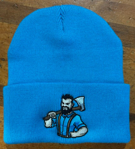 Blue Beanie AMG Lumber Jack Logo